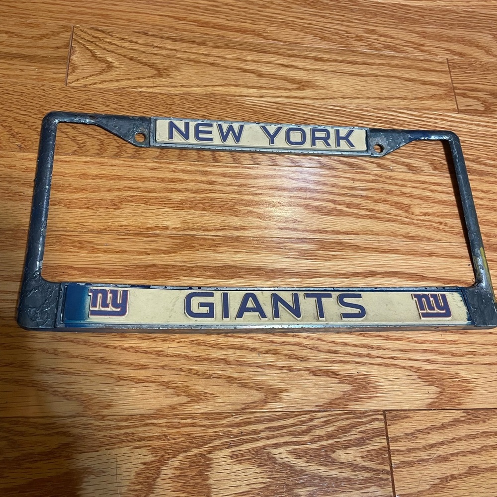NEW YORK GIANTS LICENSE PLATE COVER/Frame